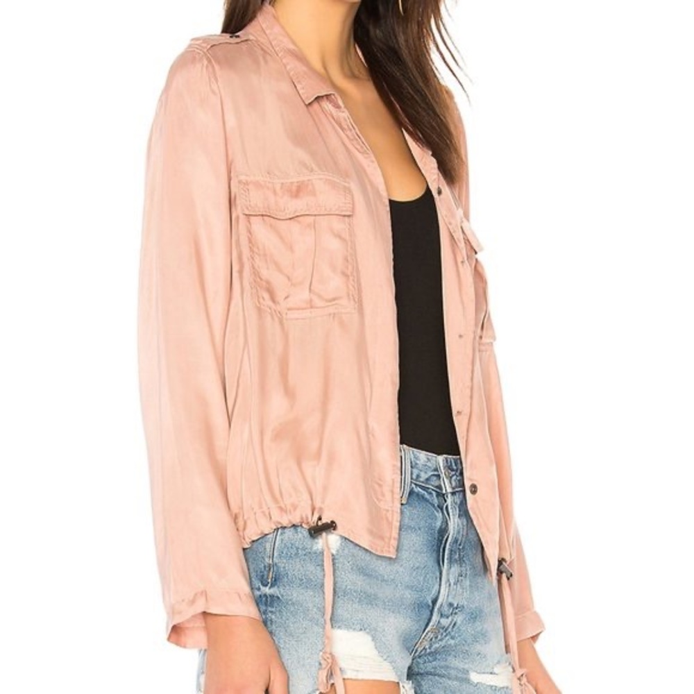 Rails Rowan Blush Pink Military Jacket NWT